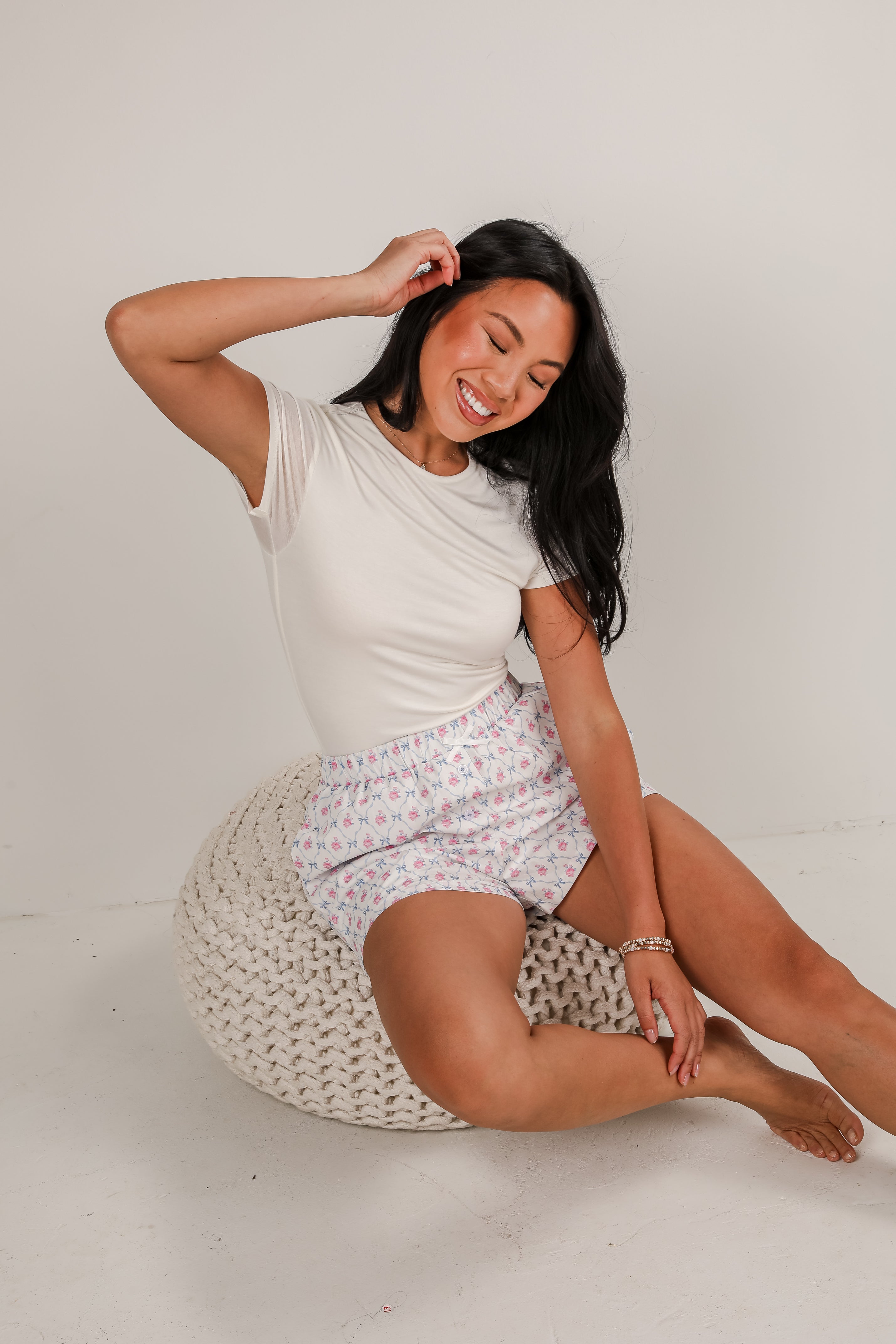 FINAL SALE - Today's The Day Floral Bow Shorts