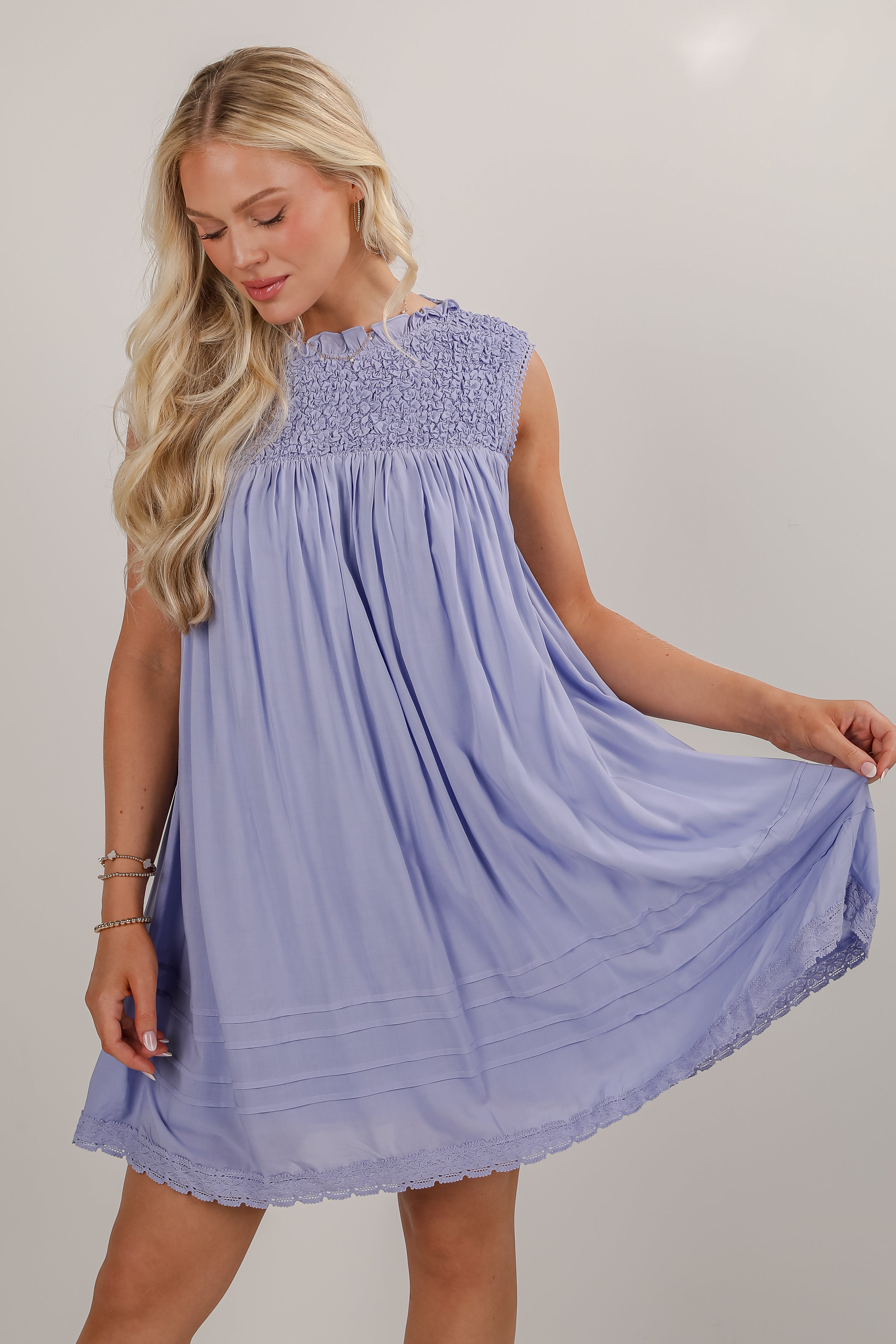 FINAL SALE - Something Sweet Lavender Mini Dress