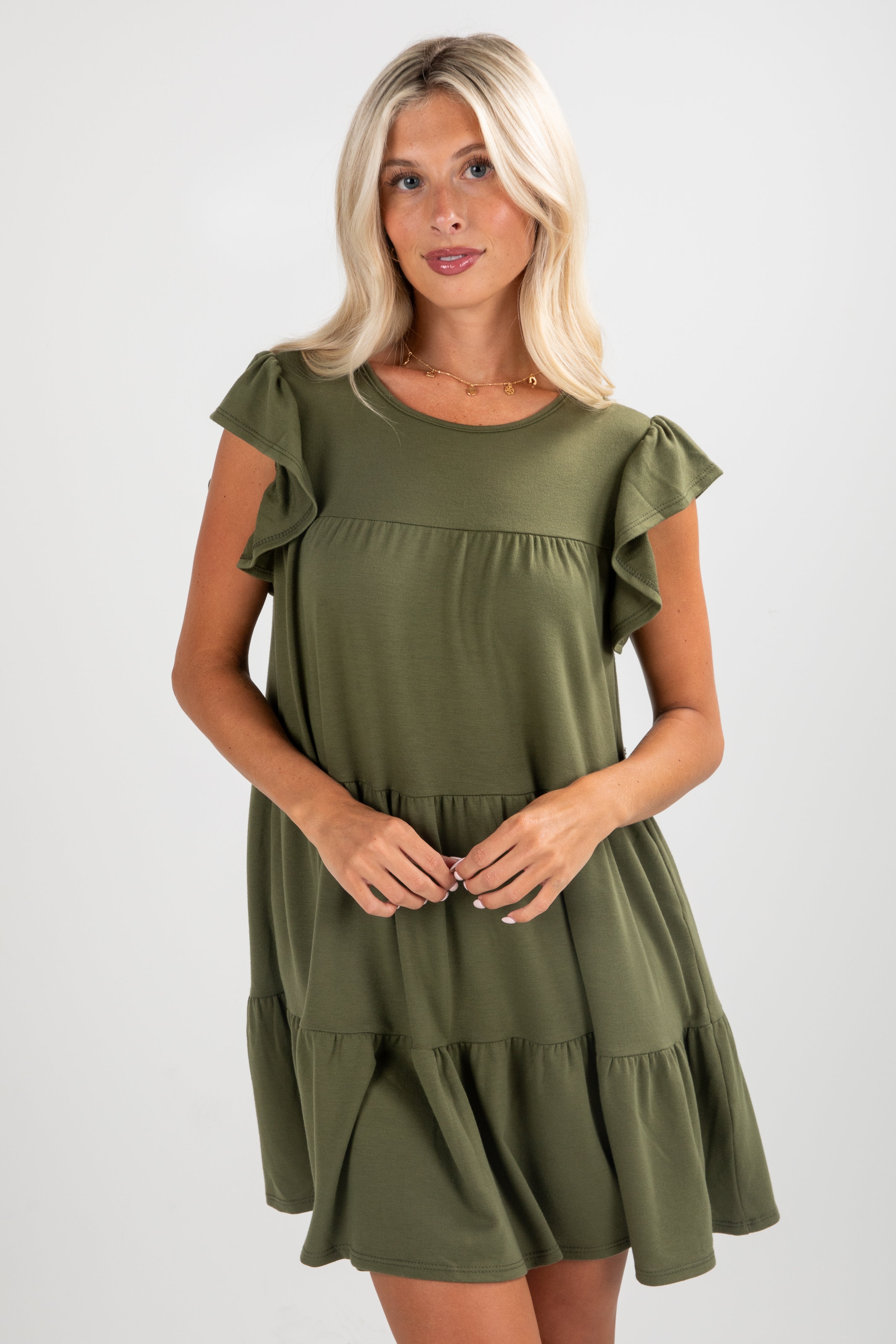FINAL SALE - All Dolled Up Tiered Mini Dress