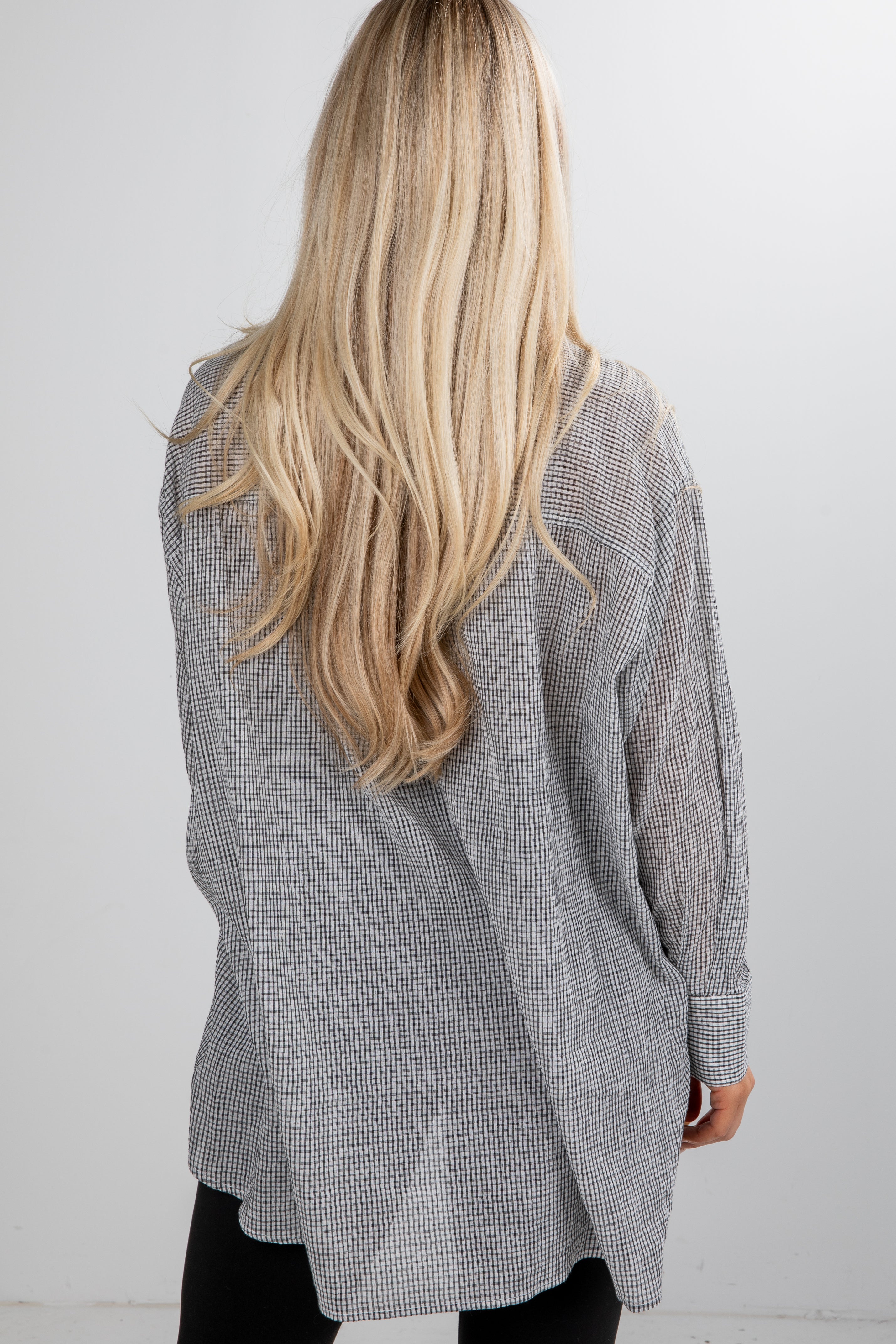 FINAL SALE - Happily Yours Plaid Oversized Button-Up Blouse