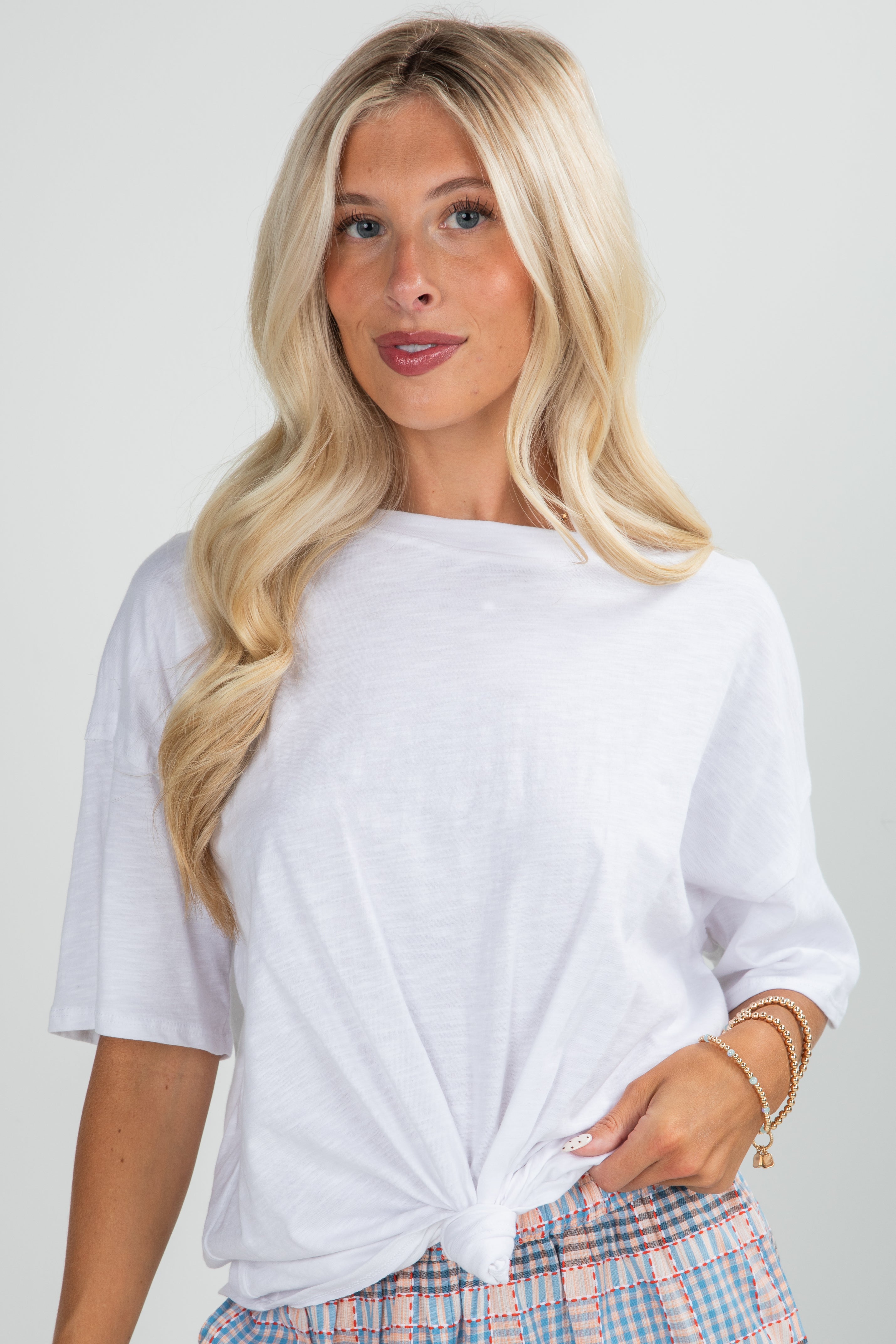 FINAL SALE - Abigail Everyday Short Sleeve Tee - DU DEAL