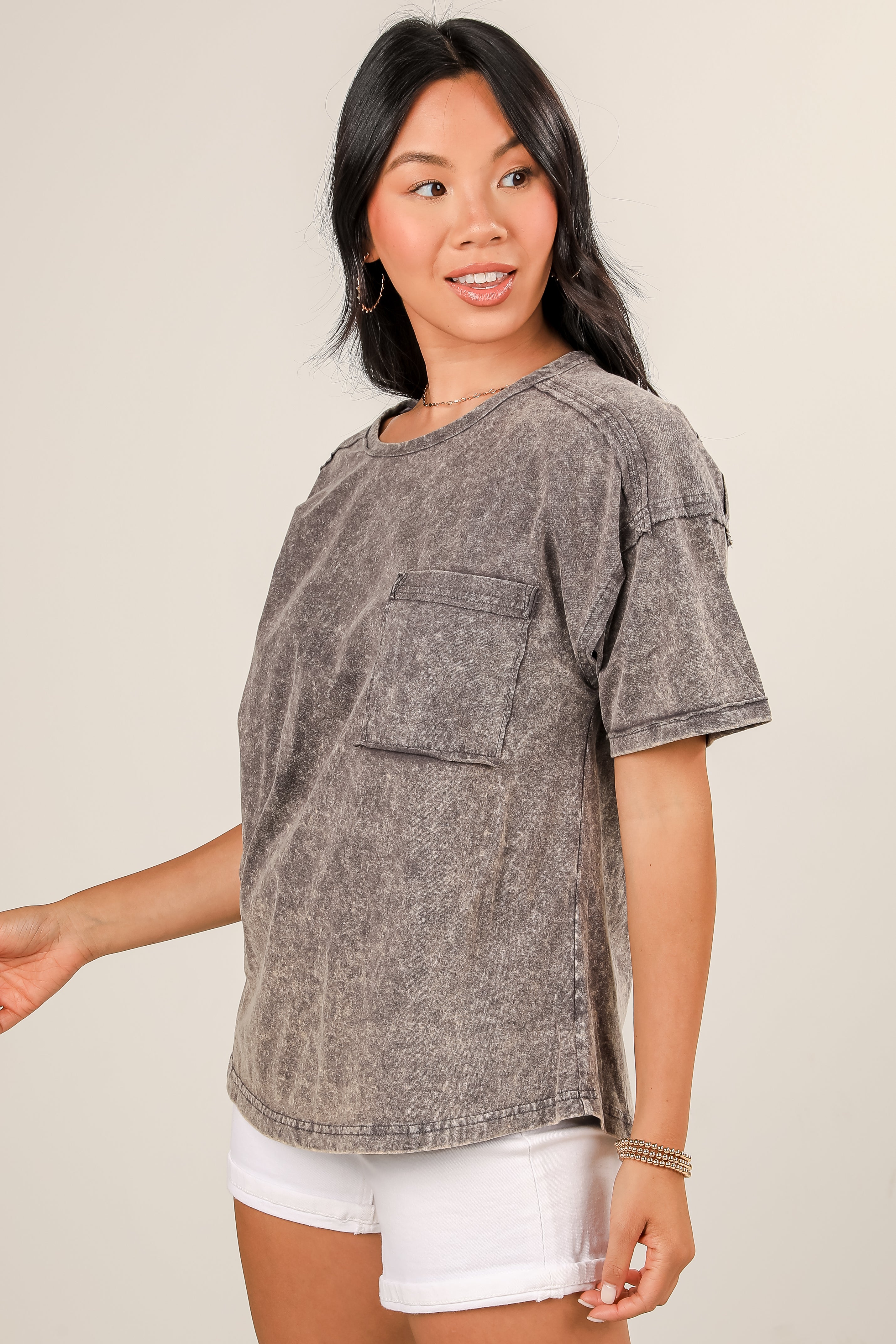 FINAL SALE - Sawyer Acid Washed Tee - DU DEAL