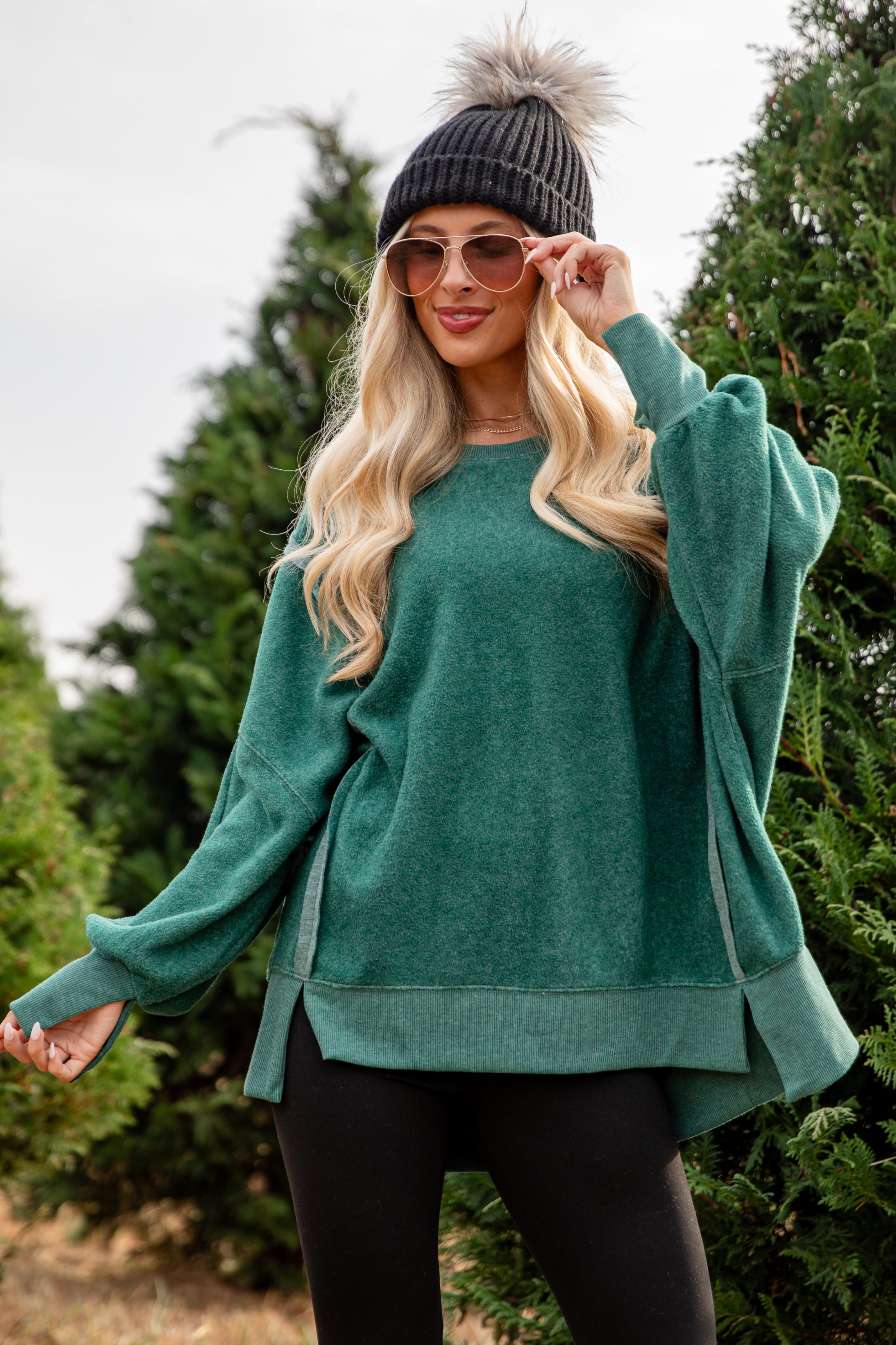 FINAL SALE - Snuggly Touch Soft Knit Oversized Pullover - DOORBUSTER