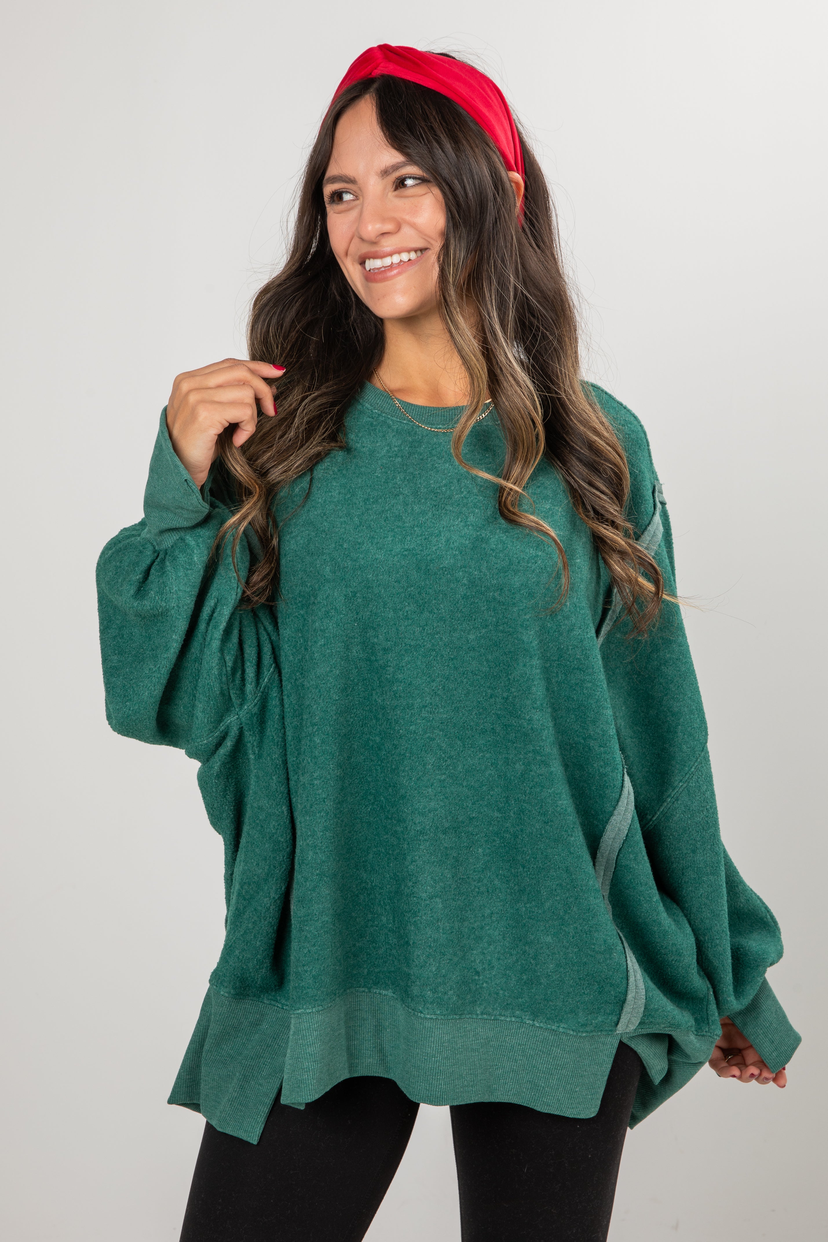 FINAL SALE - Snuggly Touch Soft Knit Oversized Pullover - DOORBUSTER