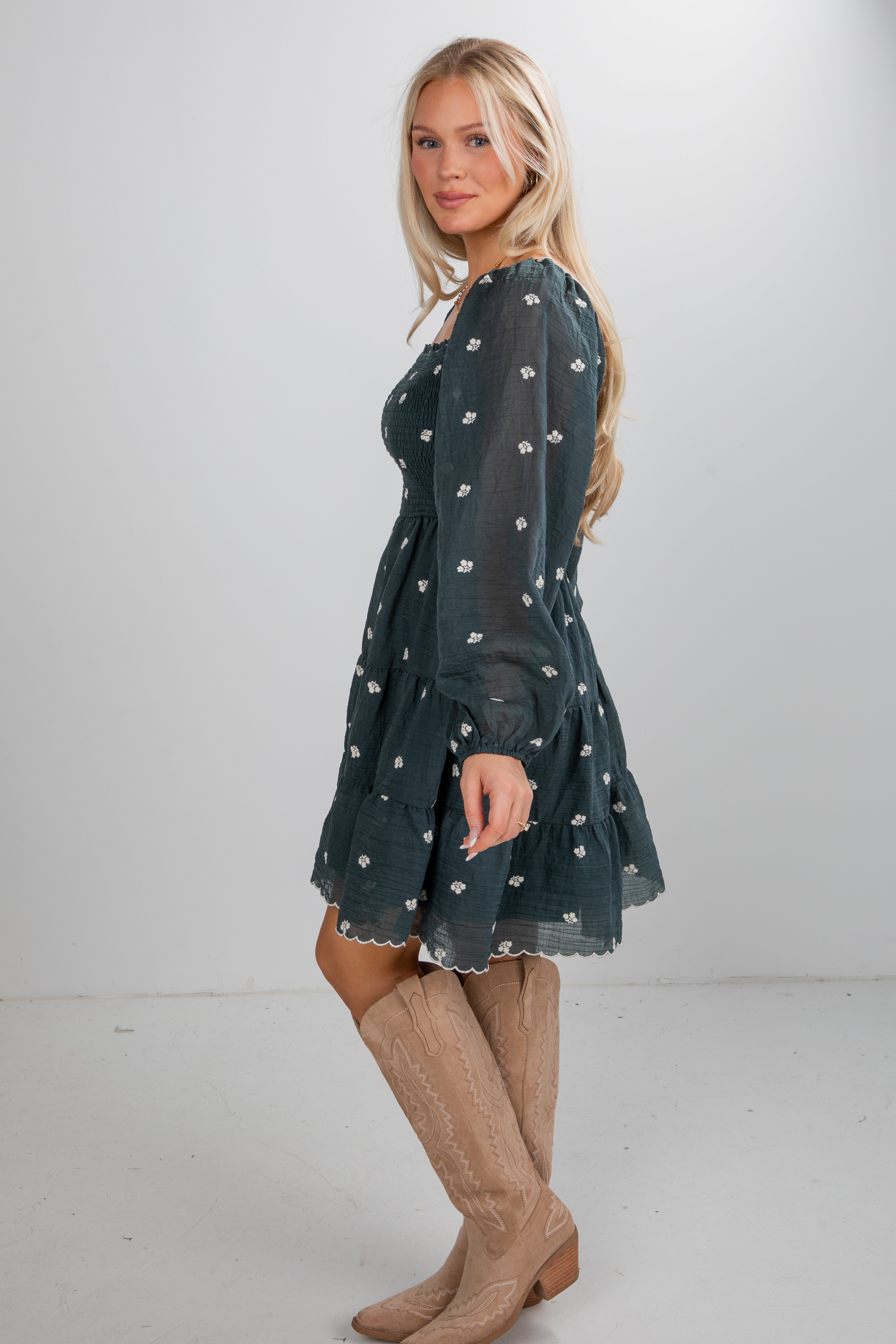 FINAL SALE - Forever Sensational Floral Smocked Mini Dress