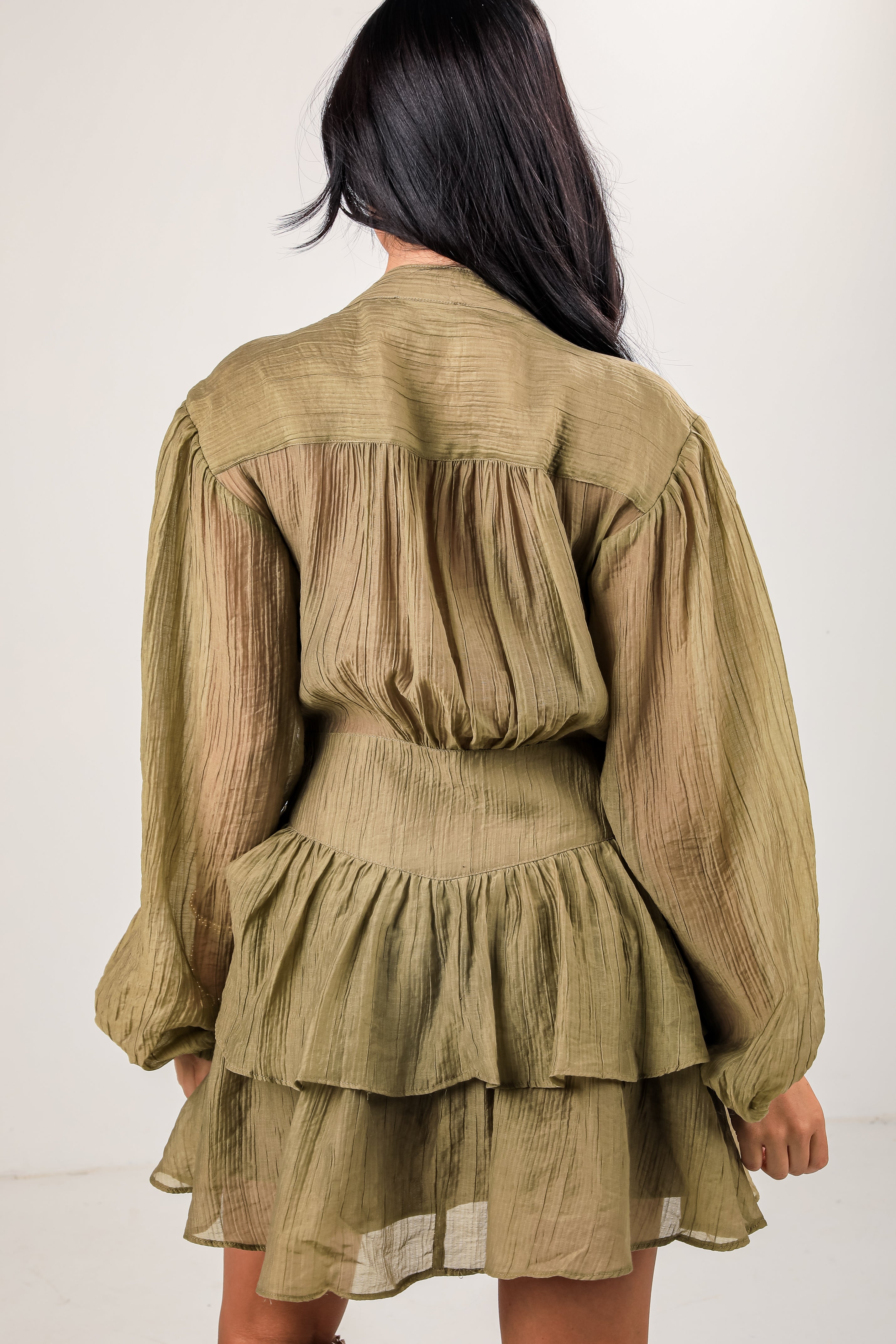 FINAL SALE - Choose Yourself Olive Mini Dress